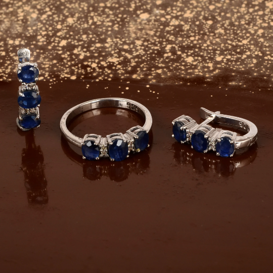 925 Silver Ring , Handmade Ring , Natural Gemstone Ring , Sapphire Ring , Silver Ring , Women Ring , Birthday Gift , Express Free Shipping