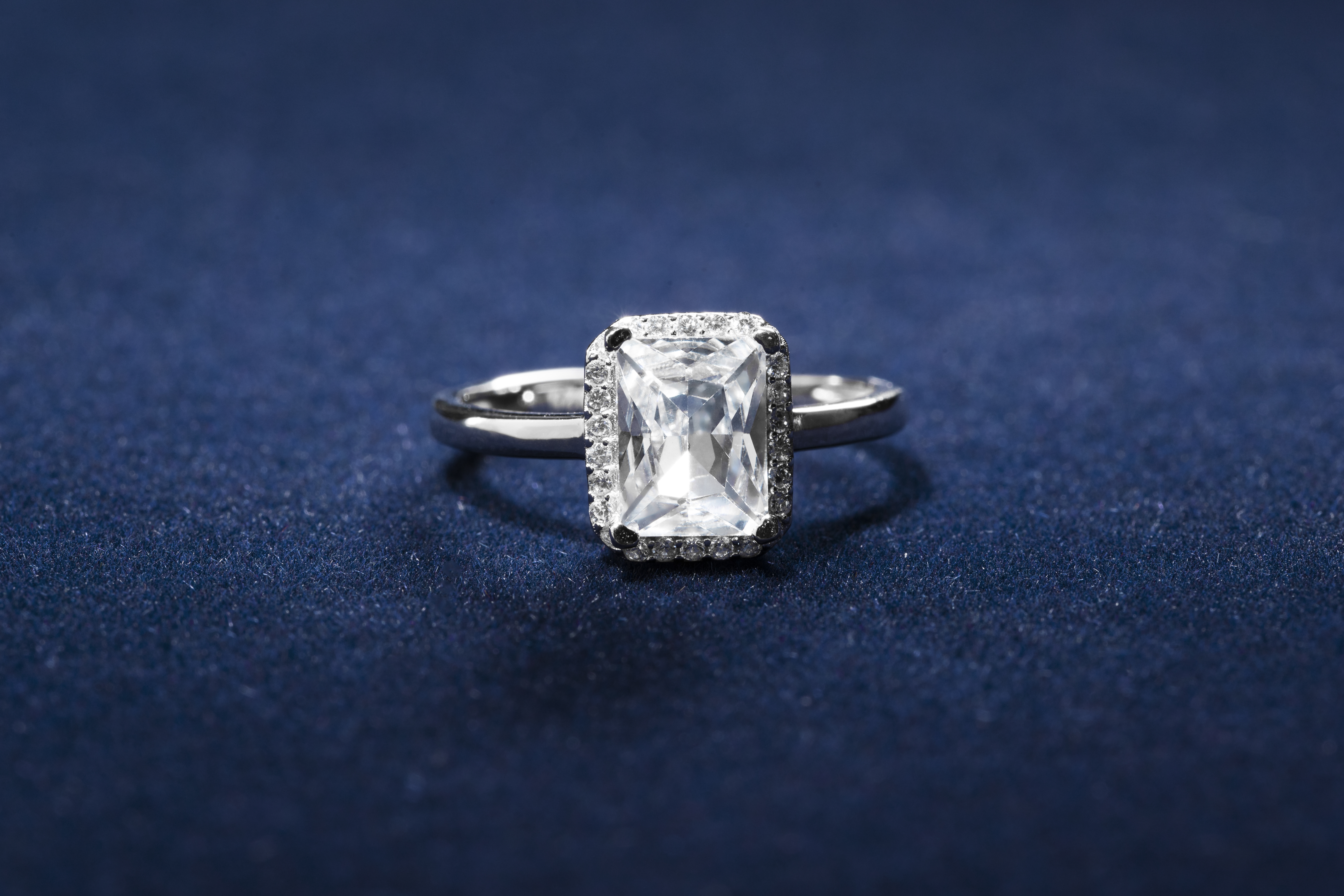 Silver Zircon Love Island Ring thumbnail